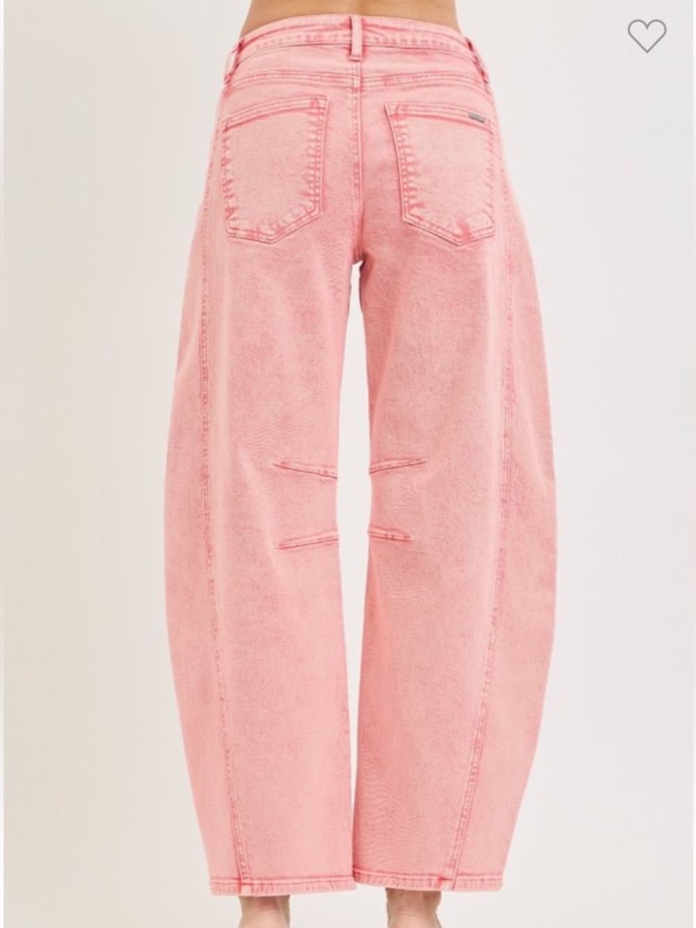 200. Risen Strawberry Pink Barrel Pink Jeans NEW - Picture 4 of 4